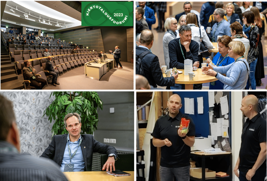 Kiertotalousfoorumi 2023 kollaasi artikkelikuvaksi