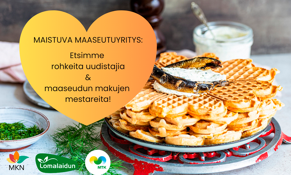 Maistuva maaseutuyritys -kilpailu-suolainen vohveli
