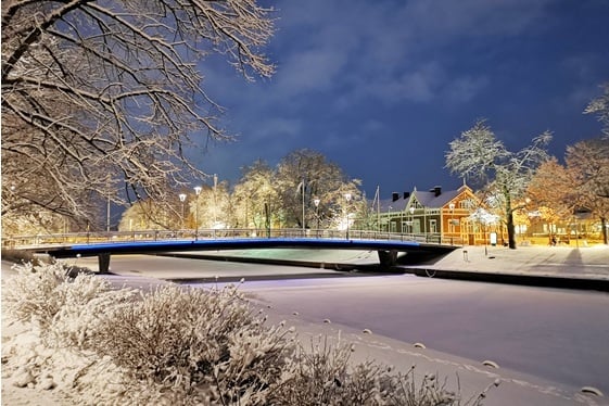 Talvimaisema Salonjokirannasta © Sanna Lammervo-